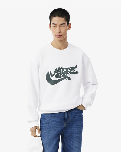 เสื้อสเว็ตเชิ้ตผู้ชาย FRENCH MADE COTTON SWEATSHIRT (White • 001)
