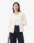 เสื้อยืดผู้หญิง SLIM FIT POINTELLE COTTON CARDIGAN