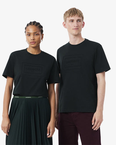 เสื้อยืดผู้ใหญ่ EMBOSSED BRANDING COTTON T-SHIRT (Vert Fonce • GJP)