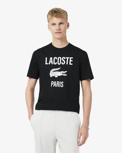 MEN'S PRINTED COTTON T-SHIRT (Noir • 031)