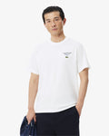 เสื้อยืดผู้ชาย EMBROIDERED ACCENT TENNIS PRINT JERSEY T-SHIRT