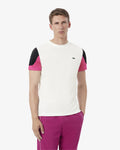 MEN'S SPORT PRINTED COLOUR-BLOCK T-SHIRT (Noir / Gris • YXE)