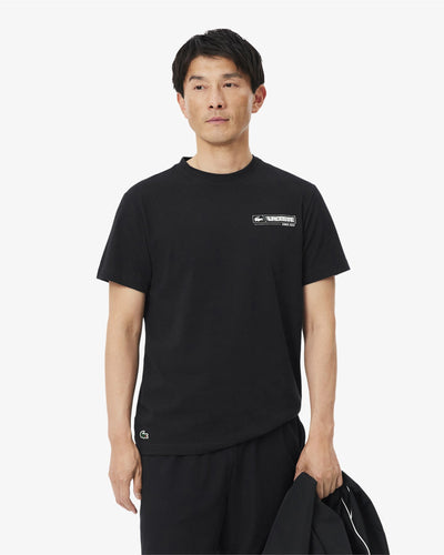 เสื้อยืดผู้ชาย ULTRA DRY PRINTED SPORT T-SHIRT (Noir / Blanc • 258)