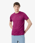 MEN'S ULTRA DRY CROCODILE JACQUARD TENNIS T-SHIRT (Bleu Clair • T01)
