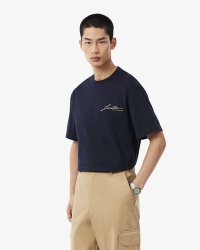 MEN'S FRENCH MADE SIGNATURE EMBROIDERY T-SHIRT (Green • YZP)