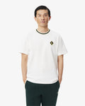 เสื้อยืดผู้ชาย FRENCH MADE BADGE ACCENT STRIPED T-SHIRT