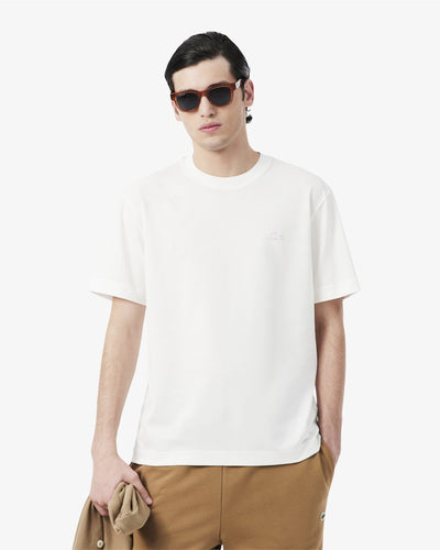 เสื้อยืดผู้ชาย PIMA COTTON PIQUÉ T-SHIRT (White • 001)