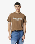 MEN'S PRINTED COTTON JERSEY T-SHIRT (Brown • SIX)