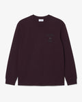 เสื้อยืดผู้ชาย RELAXED FIT LONG SLEEVED EMBROIDERED T-SHIRT