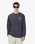 เสื้อยืดผู้ชาย RELAXED FIT LONG SLEEVED EMBROIDERED T-SHIRT