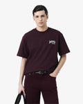 MEN'S HEAVY COTTON JERSEY EMBROIDERY ACCENT T-SHIRT (Vert Clair • XHU)
