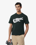 MEN'S CLASSIC FIT PRINTED COTTON T-SHIRT (Green • YZP)
