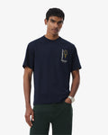 เสื้อยืดผู้ชาย PRINTED EMBROIDERY ACCENT COTTON JERSEY T-SHIRT