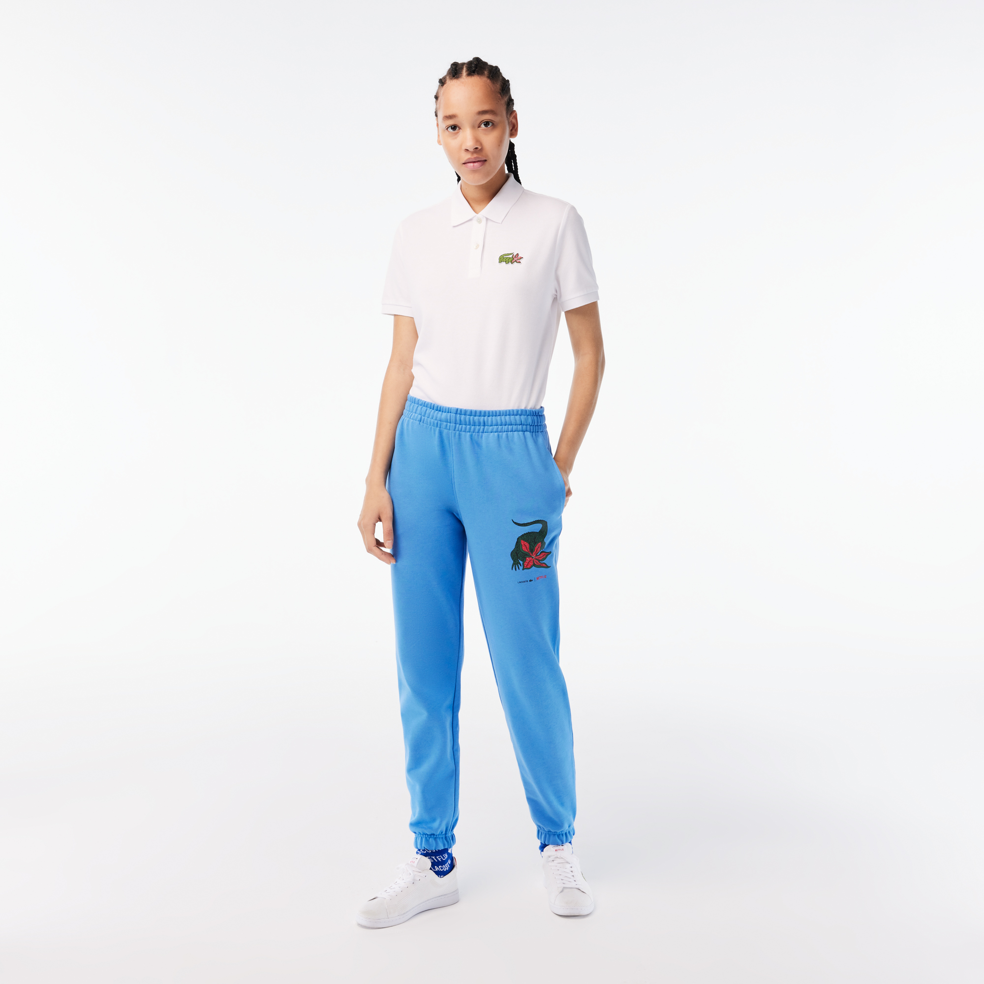 Lacoste Tracksuit Trousers Contrast Stripes navy, red - ESD Store fashion,  footwear and accessories - best brands shoes and designer shoes
