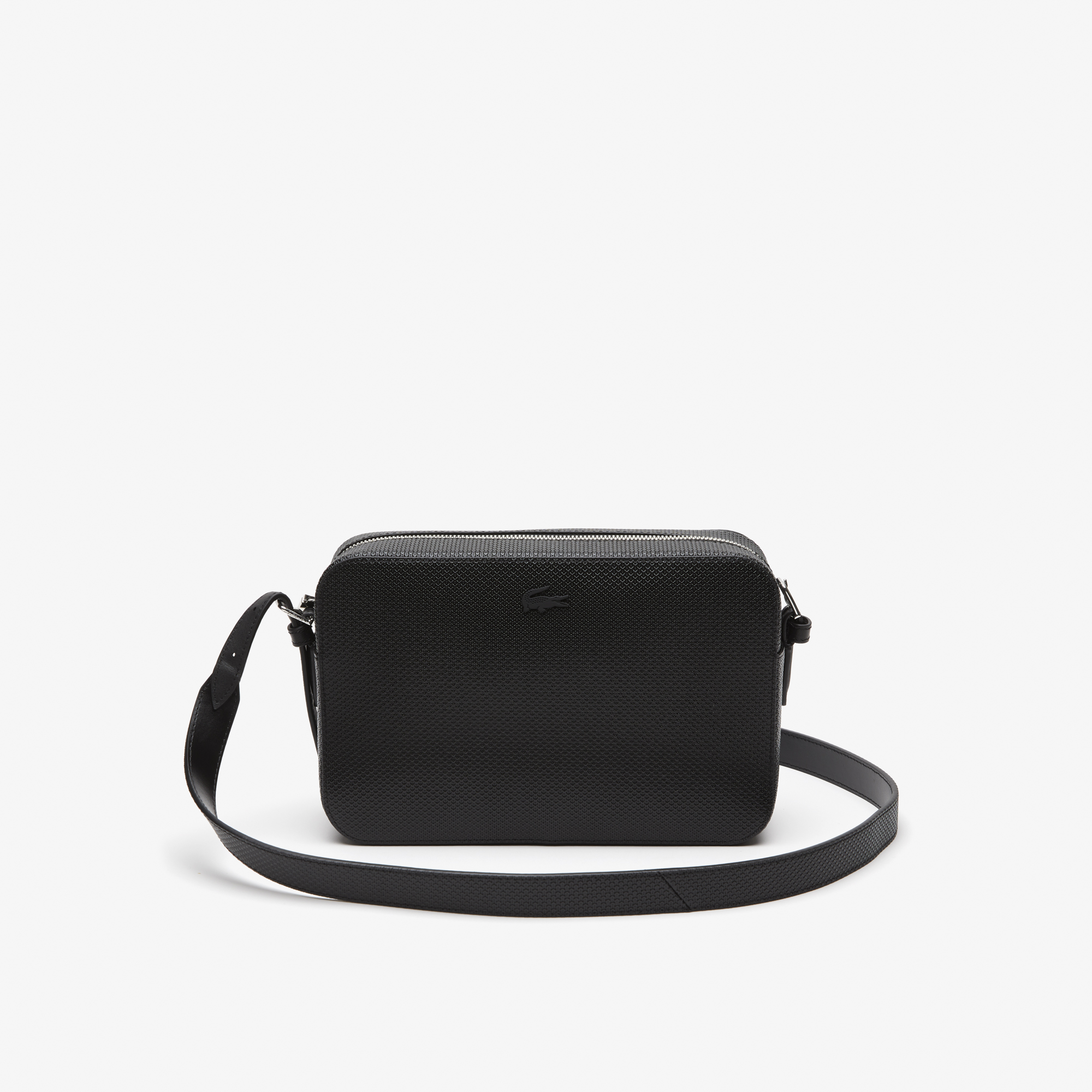 Lacoste Small Flat Crossover Bag In Black | MYER